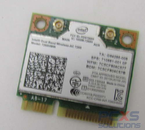 hp Intel Dual Band Wireless-AC 7260 802.11 ac 2x2 WiFi + BT 4.0 WLAN module Elitebook 840 - 710661-001