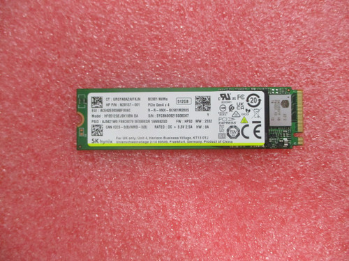 SKO-SSD 512GB PCIe-4x4 2280 NVMe M.2 - HP Genuine Replacement