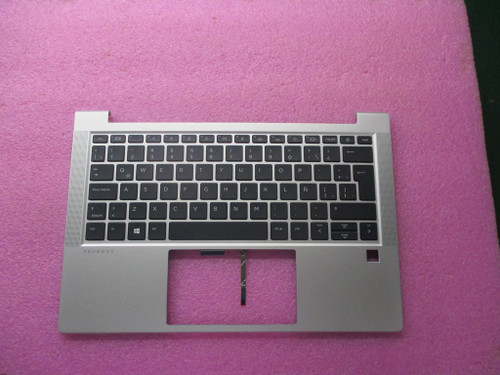 SPS-TOPCOVER W/KB fTBT CP BL SR LTNA - HP Genuine Replacement Spare Parts - M49527-161-HP