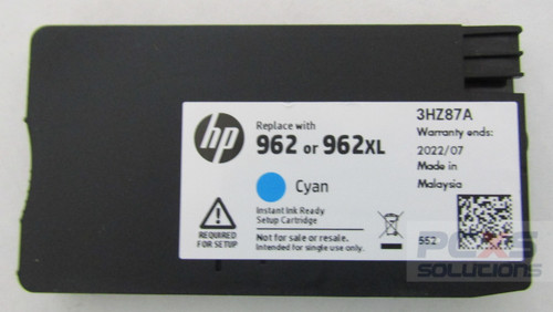 hp 962 Setup Cyan Instant Ink Ready Crtg - 3HZ87A