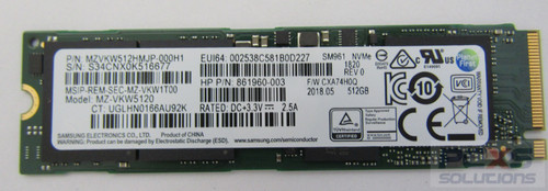 SPS-SSD 512G M.2 PCIe G3x4 NVME - Z2 WS - HP Genuine Replacement Spare Parts - 918951-001-HP