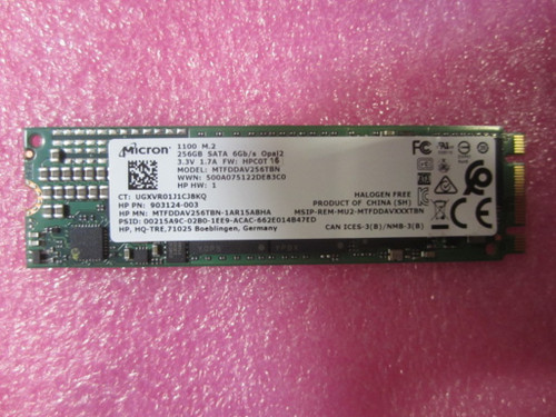 SPS-SSD 256GB M.2 2280 SATA 1100 TLC Loc - HP Genuine Replacement Spare Parts - L76881-001-HP