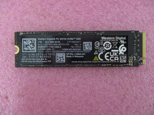 SPS-SSD 1TB M.2 2280 SN730 PCIe LOCK - HP Genuine Replacement Spare Parts - M97937-001-HP