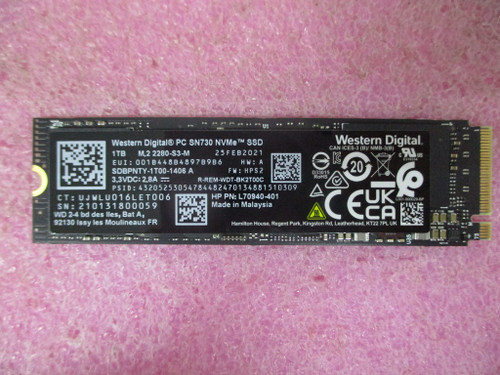 SPS-SSD 1TB SN730 PCIe LOCK - HP Genuine Replacement Spare Parts - N13633-001-HP