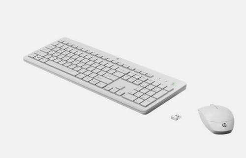 HP 230 WIRELESS MOUSE & KEYBOARD WHITE - 3L1F0AA-PW
