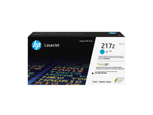 HP 217Z (W2171Z) CYAN ORIGINAL LASERJET TONER - W2171Z-PW