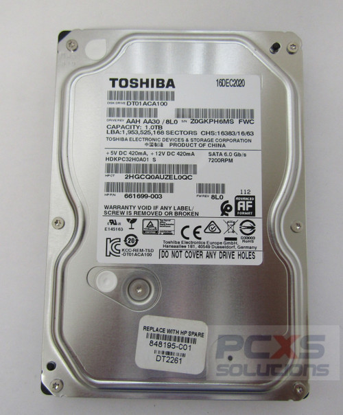 hp HDD 1TB 7200RPM 3.5 FANDG - 848195-001