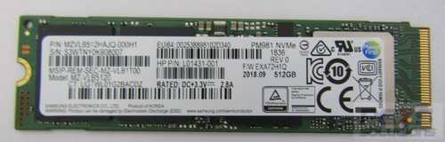 hp GNRC 512GB TLC PCI-e 3x4 NVMe SSD 1FU88AA - 921306-001
