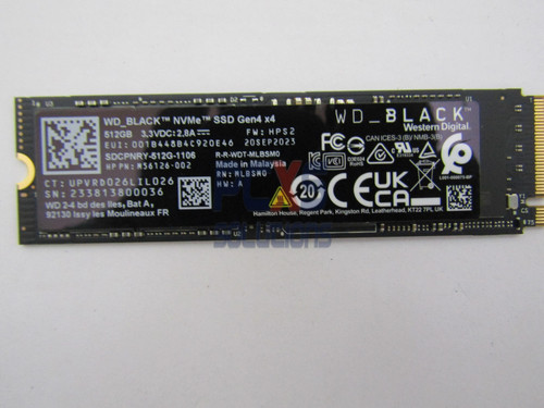 hp SPS-SSD WD Black 512G 2280 PCIe,Orisa - M22286-001