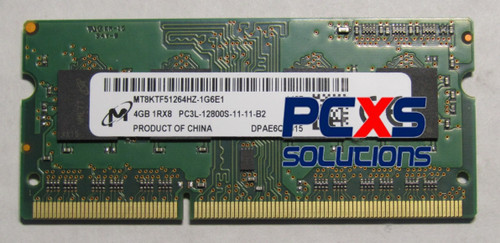 Micron 4GB DDR3L PC3-12800 SODIMM - MT8KTF51264HZ-1G6E1