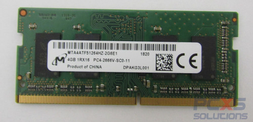 Micron - DDR4 - 4 GB - SO-DIMM 260-pin - MTA4ATF51264HZ-2G6E1