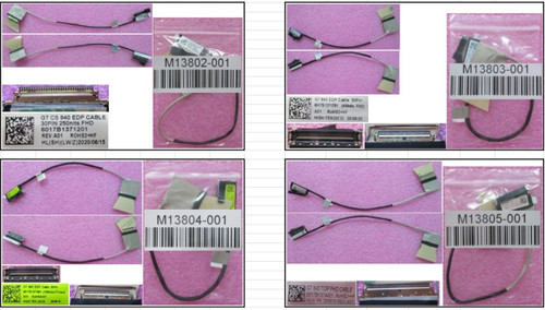 HP LCD Display Cable Kit compatible with HP ZBook Firefly 14" G8 Workstations - HP Genuine Replacement Spare Parts - M07203-001-HP