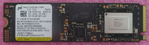 SPS-SSD 512GB XG6 PCIe Gen 3x4 SED LOCK - HP Genuine Replacement Spare Parts - N15288-001-HP