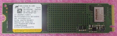 SPS-SSD 512GB M2 2280 PCIe LOCK - HP Genuine Replacement Spare Parts - N39888-001-HP