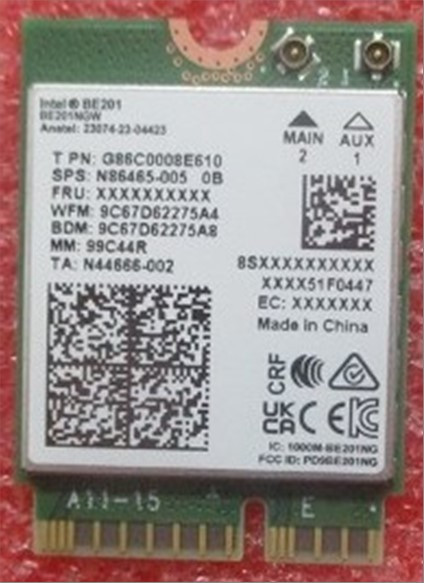 SKO-WLAN 7 INT BE201NGW vPRO+BT 5.4 - HP Genuine Replacement Spare Parts - N86465-001-HP