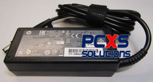 External 65 W (19.5 V, 3.3 A) active PFC 89% efficient power adapter - 790946-001