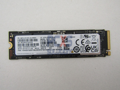 hp 512GB M.2 2280 PM9A1 PCIe Gen4x4 TLC Z2 SFF G4 HP Z6 G4 - M10394-004