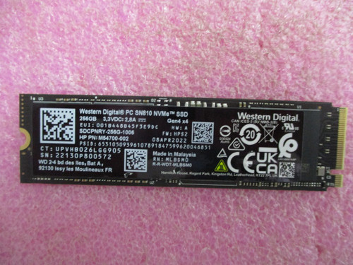 SKO-SSD 256G PCIe4x4 2280 TLC M2 nM - HP Genuine Replacement Spare Parts - M52025-005-HP
