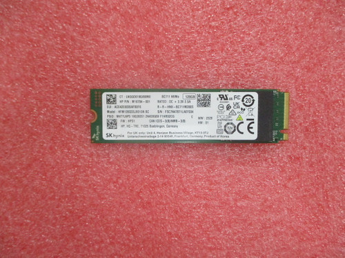 SKO-SSD 128GB M.2 2280 PCIe3x4 TLC-NO SG - HP Genuine Replacement Spare Parts - N73411-001-HP