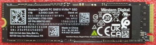 SKO-SSD 1TB 2280 PCIe-4x4 NVMe TLC nM - HP Genuine Replacement Spare Parts - N77395-002-HP