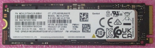SPS-SSD 1TB M.2 2280 PM9A1 PCIe LOCK - HP Genuine Replacement Spare Parts - P04563-001-HP