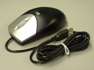 SPS-MOUSE OPTICAL CARBONITE - HP Genuine Replacement Spare Parts - 323617-001-HP