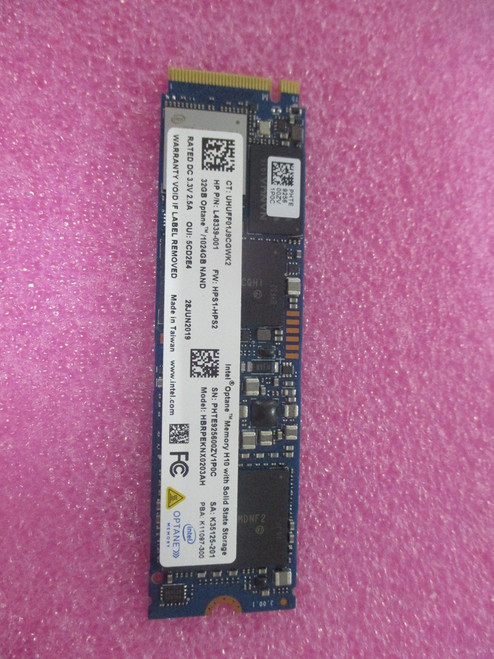 SPS-SSD 1TB PCIe NVMe+SSD 32GB 3D Xpoint - HP Genuine Replacement Spare Parts - L54617-001-HP