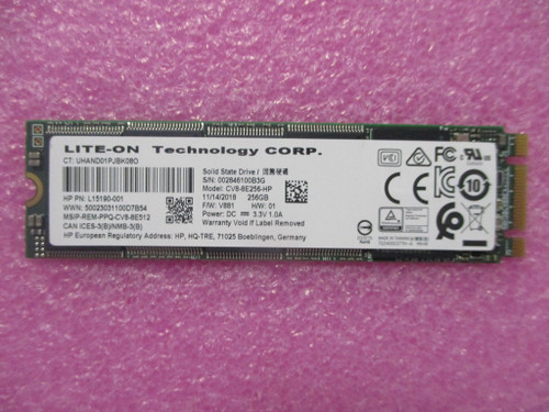 SPS-SSD 256GB M2 SATA-3 TLC BRZL - HP Genuine Replacement Spare Parts - L67958-001-HP