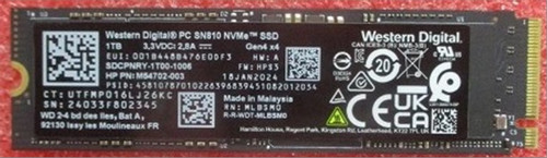 SPS-SSD 1TB M.2 2280 SN810 PCIe LOCK - HP Genuine Replacement Spare Parts - P15259-001-HP