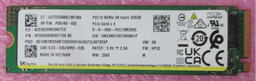 SPS-SSD 256GB M.2 2280 PCIe NVMe LOCK - HP Genuine Replacement Spare Parts - P76799-001-HP