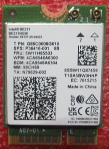 SKO-WLAN 7 BE211+BT 6.0 M.2 2230 n-vPro - HP Genuine Replacement Spare Parts - P36621-002-HP