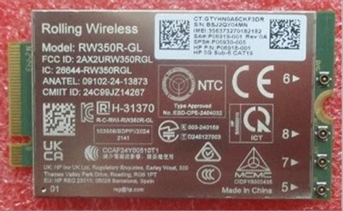SKO-WWAN HP R15 5G LTE GPS RW350R-GL - HP Genuine Replacement Spare Parts - P06930-001-HP