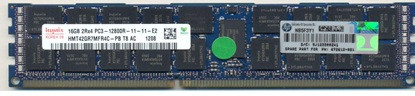 16GB, 1600MHz, PC3-12800R-11, DDR3, dual-rank x4, 1.50V, registered dual in-line memory module (DIMM) - HPE Genuine Replacement Spare Parts - 684031-001-HPE