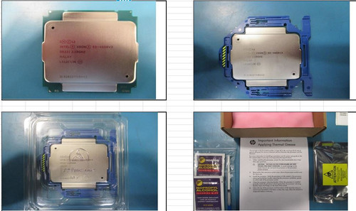Intel Xeon E5-4650 v3 Haswell 12-core processor - 2.1GHz (35MB Level-3 cache, Intel QuickPath interconnect (QPI) speed 5.0 GT/s, 105 watt thermal design power (TDP), socket 2011-3 / R3 / LGA2011 - HPE Genuine Replacement Spare Parts - 791912-001-HPE