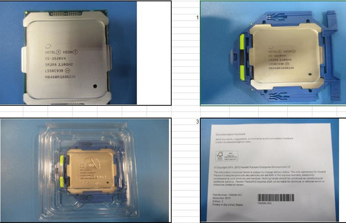 Intel Xeon E5-2620 v4 Eight-Core 64-bit processor - 2.1GHz base frequency (Broadwell, 20MB Intel Smart Cache, Intel QuickPath Interconnect (QPI) speed 8.0 GT/s, 85W Thermal Design Power (TDP), F - HPE Genuine Replacement Spare Parts - 835601-001-HPE