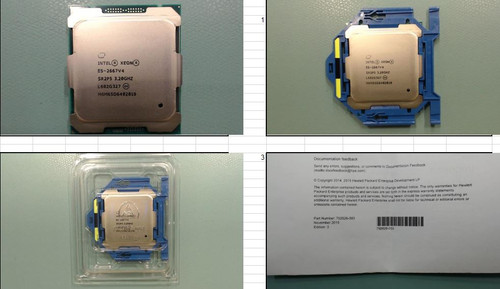 Intel Xeon E5-2667 v4 Eight-Core 64-bit processor - 3.2GHz base frequency (Broadwell, 25MB Intel Smart Cache, Intel QuickPath Interconnect (QPI) speed 9.6 GT/s, 135W Thermal Design Power (TDP),  - HPE Genuine Replacement Spare Parts - 835613-001-HPE