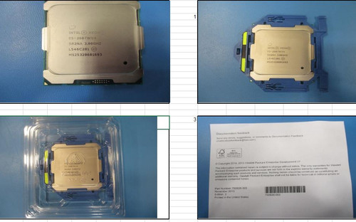 Intel Xeon E5-2687W v4 Twelve-Core 64-bit processor - 3.0GHz base frequency (Broadwell, 30MB Intel Smart Cache, Intel QuickPath Interconnect (QPI) speed 9.6 GT/s, 160W Thermal Design Power (TDP) - HPE Genuine Replacement Spare Parts - 841034-001-HPE