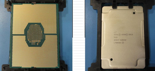 Intel Xeon Gold 5122 four-Core 64-bit processor - 3.60 GHz (Skylake) 16.5MB Level-3 cache, 105 W Thermal Design Power (TDP), socket FCLGA3647 - HPE Genuine Replacement Spare Parts - 875719-001-HPE