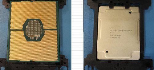 Intel Xeon Platinum 8168 Twenty-four Core 64-bit processor - 2.70GHz (Skylake), 33MB Level-3 cache, 205 watt thermal design power (TDP), socket FCLGA3647 - HPE Genuine Replacement Spare Parts - 875730-001-HPE