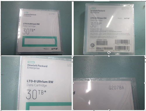 LTO-8 Ultrium 30TB read/write (RW) data cartridge - HPE Genuine Replacement Spare Parts - 882282-001-HPE