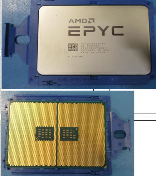 AMD EPYC 7451 Twenty-four-core 64-bit processor - 2.3 GHz, 64MB Level-3 cache, 180 watt thermal design power (TDP) - HPE Genuine Replacement Spare Parts - P00652-001-HPE
