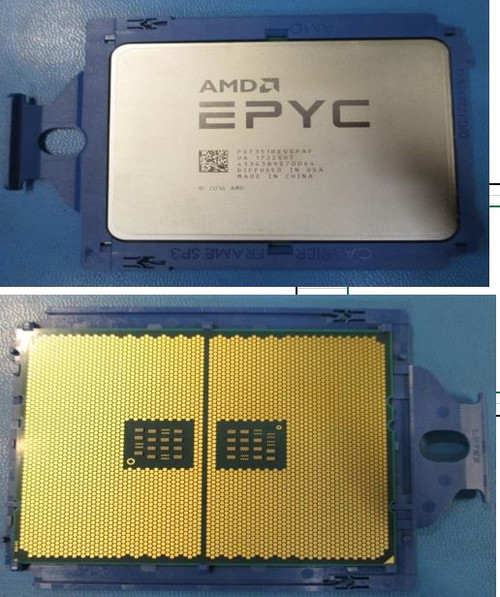 AMD EPYC 7351 Sixteen-Core 64-bit processor - 2.4GHz , 64MB Level-3 cache, 155 watt thermal design power (TDP) - HPE Genuine Replacement Spare Parts - P00654-001-HPE