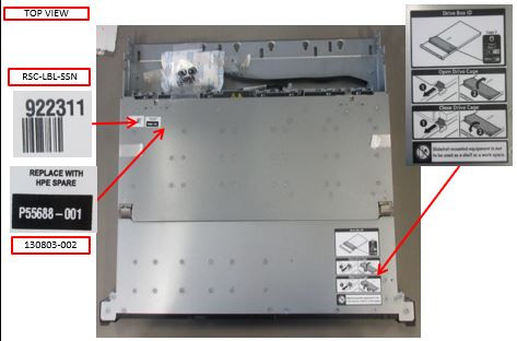 SPS-Front End,2-row SFF,1UMPH,G11 - HPE Genuine Replacement Spare Parts - P55688-001-HPE