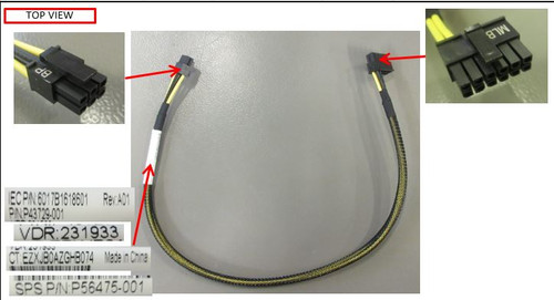 SPS-CA kit, 8SFF U.3/U.2 BP pwr conn - HPE Genuine Replacement Spare Parts - P56475-001-HPE