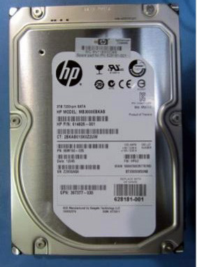 3.0TB SATA Hard Drive Disk (HDD) - 7,200 RPM, 3.5-inch form factor, Non Hot Plug (NHP), 3Gb per second transfer rate, Midline (MDL) - HPE Genuine Replacement Spare Parts - 628181-001-HPE