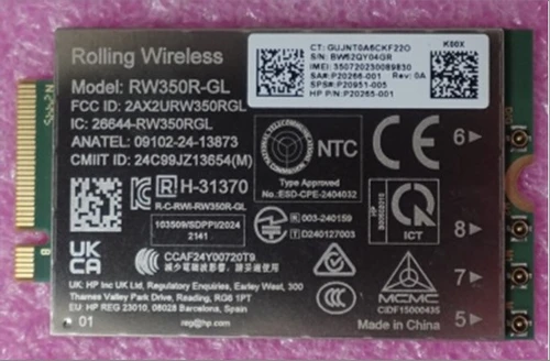SKO-WWAN R15 5G NR/4G RW350R-GL - HP Genuine Replacement Spare Parts - P20951-001-HP