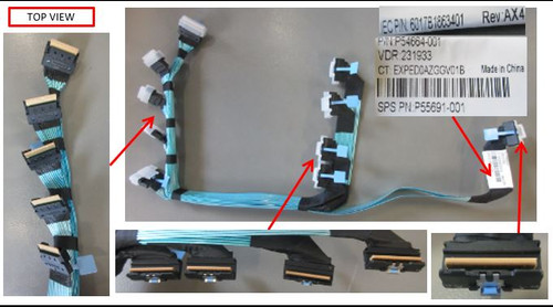 SPS-CBL,EDSFF Signal Bundle 2 AP4100 G11 - HPE Genuine Replacement Spare Parts - P55691-001-HPE