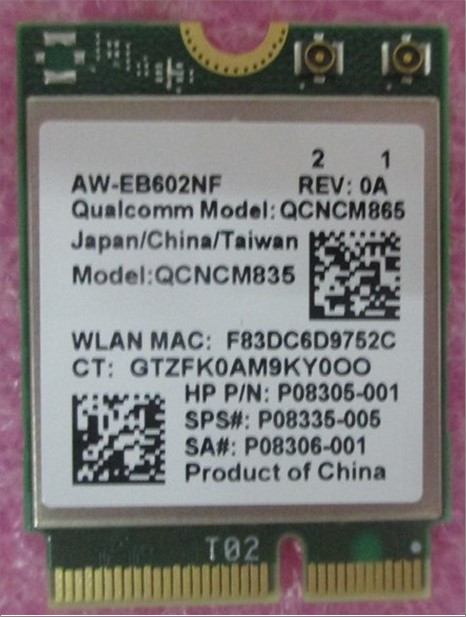 SKO-WLAN 7 QCA FC7800 2230+BT5.4 AIM-T - HP Genuine Replacement Spare Parts - P08335-001-HP