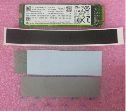 SPS-SSD 512GB 2280 PCIe-4x4NVMeTLC W/MLR - HP Genuine Replacement Spare Parts - P40721-001-HP