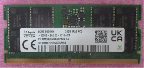 SKO-SODIMM 24GB DDR5 5600 1.1v NMIC - HP Genuine Replacement Spare Parts - P56700-001-HP